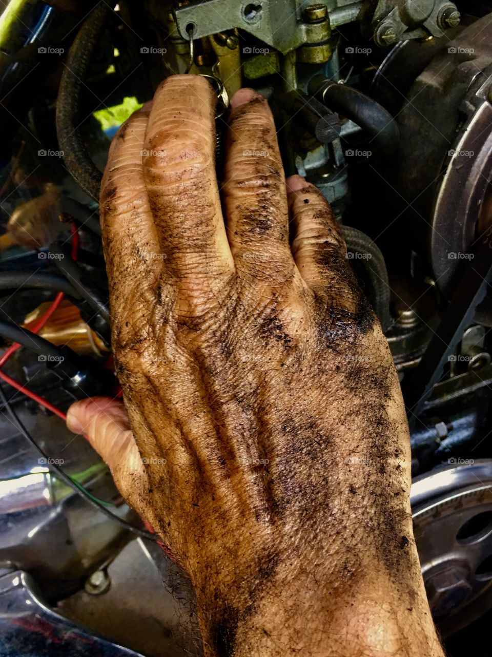 Mechanic hands