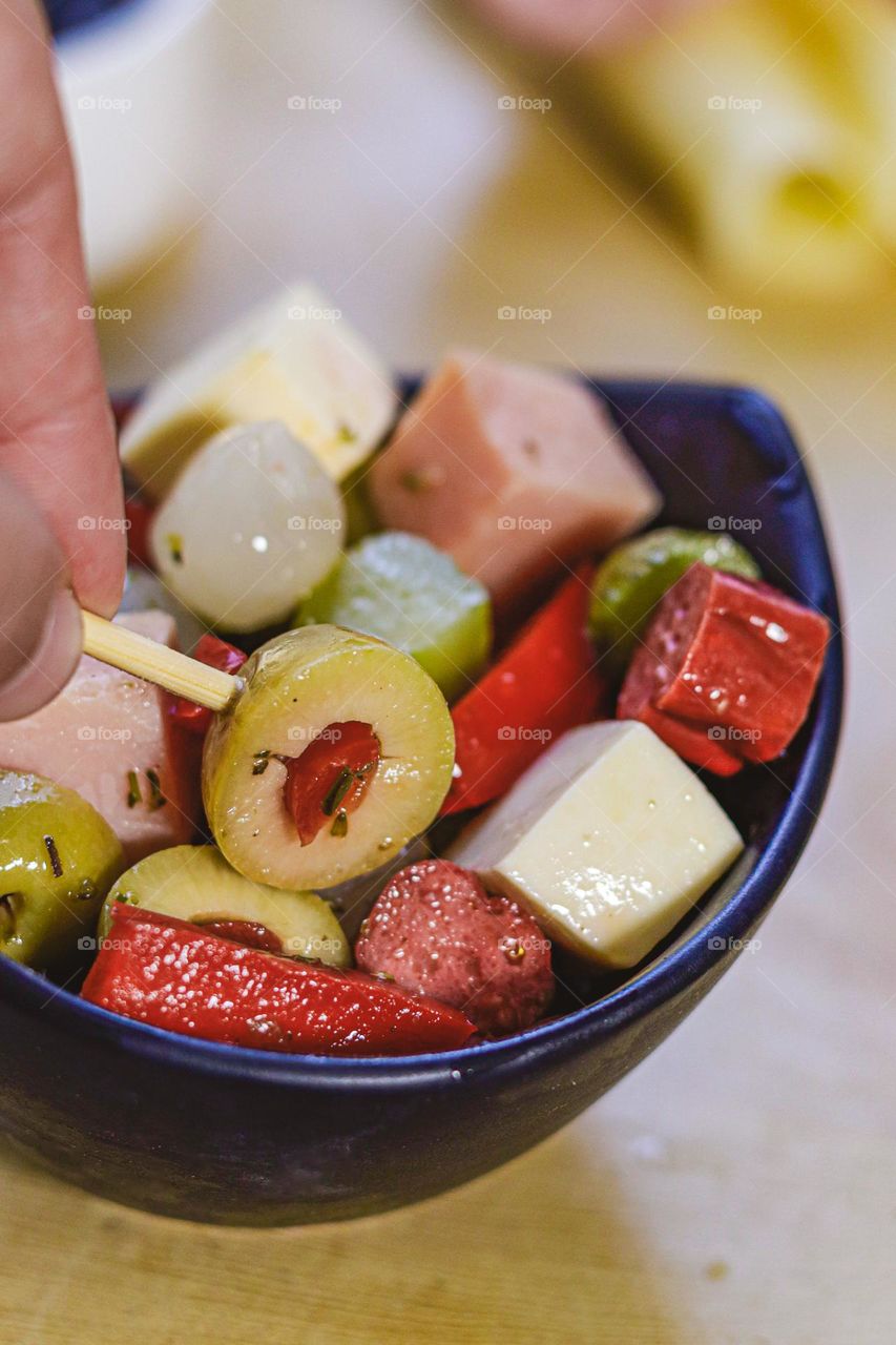 Piqueos de aceitunas 