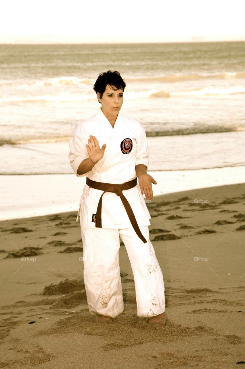 Karate training 