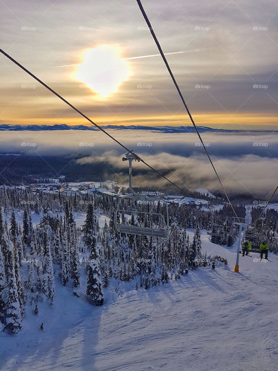 Foggy valley, Big White, Canada