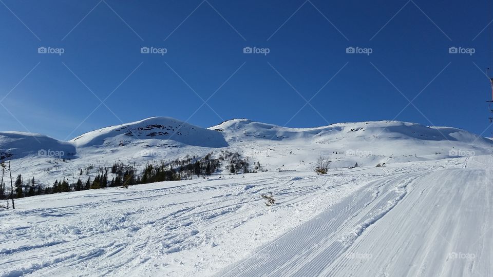 Winter mountains