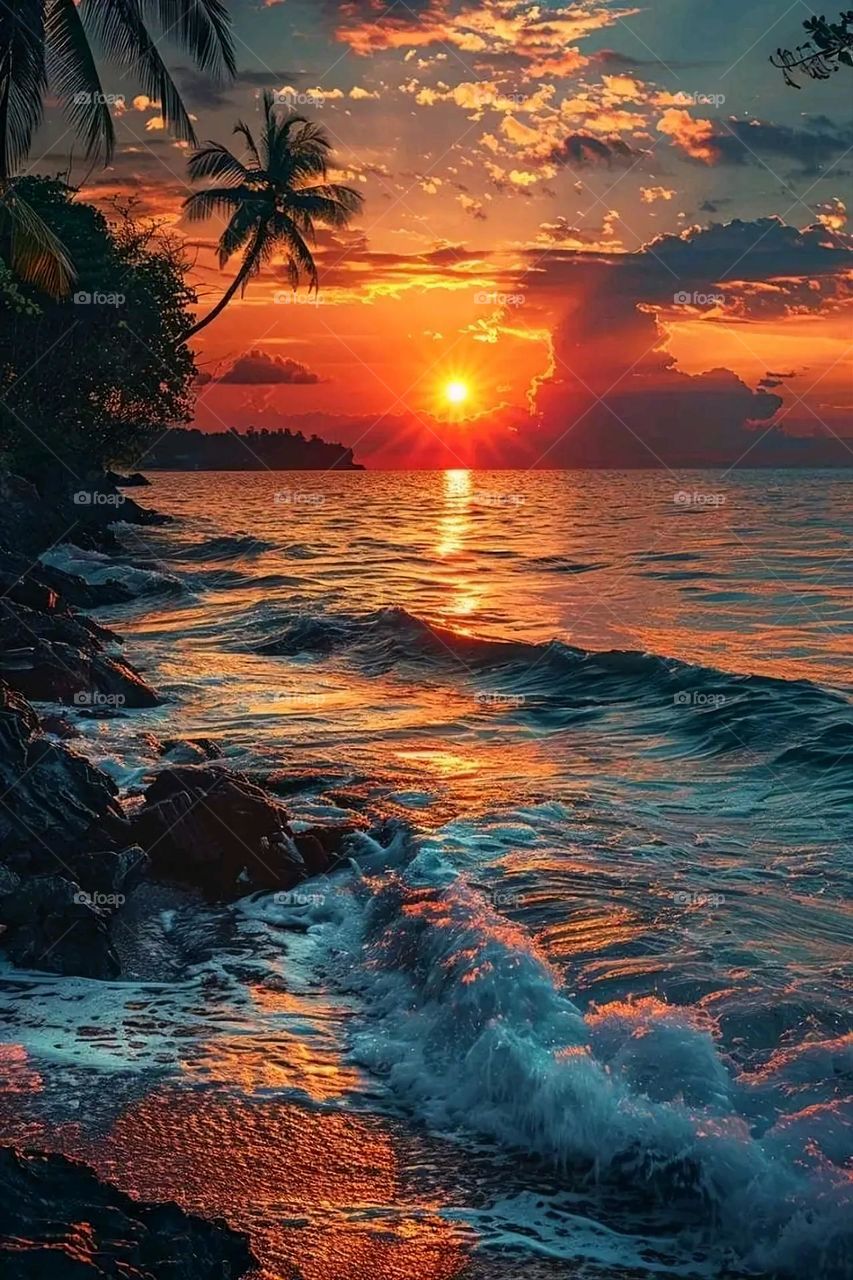 A very beautiful picture, and there is no better picture than it. There is no better picture of green herbs and colorful, red and white roses than it. Glory be to God, the natural and picturesque view, and there is no more