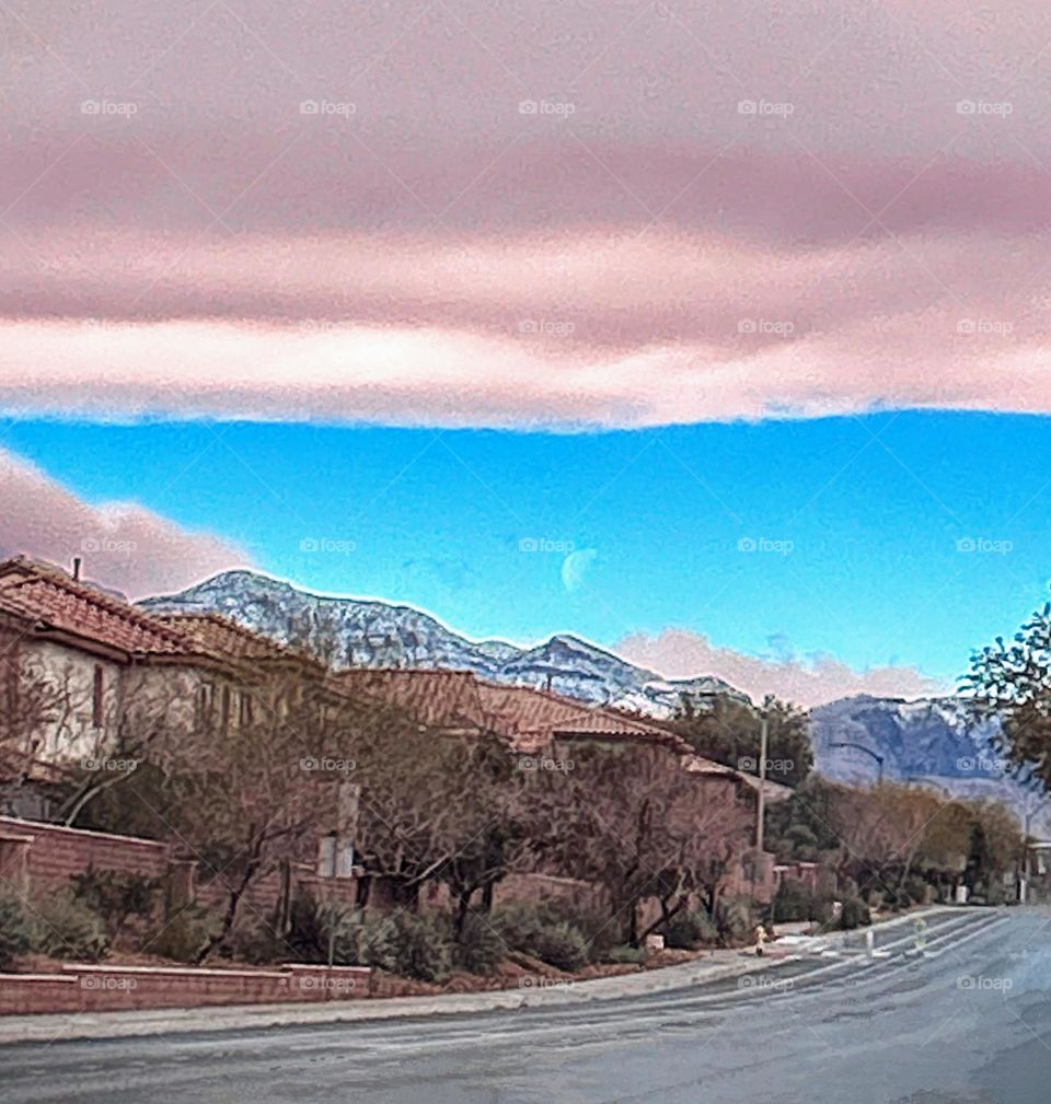 Snowy Mountain Backdrop