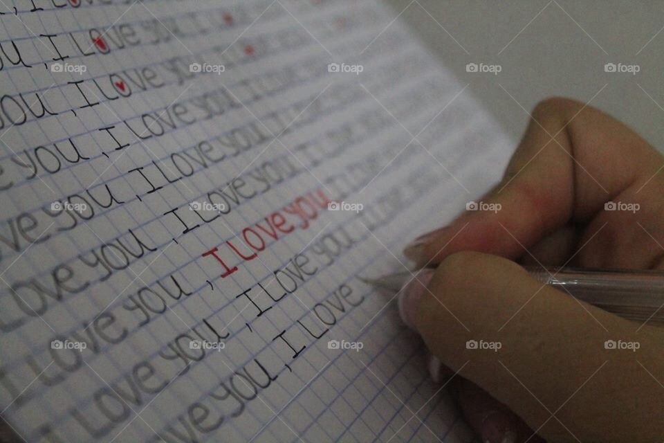 Writing love 