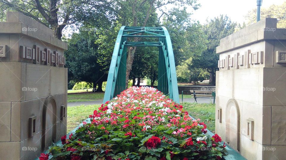 flowers bridge
