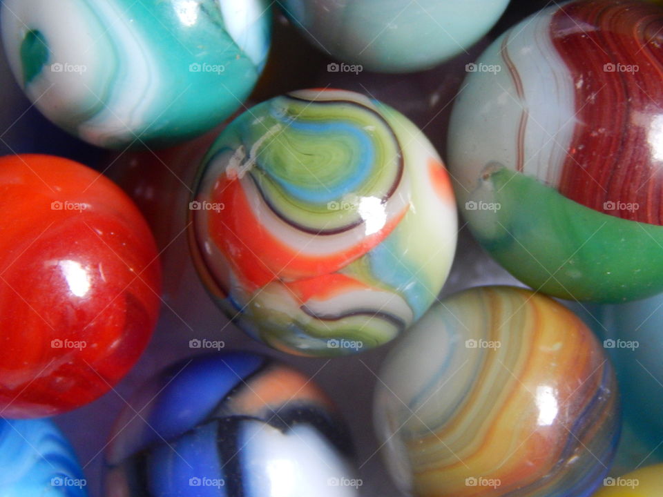 Colorful Vintage Marbles