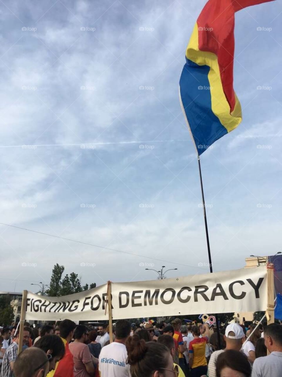 Another day in Romania when we're fighting for democracy! Protests every day, sometimes, they get massive!