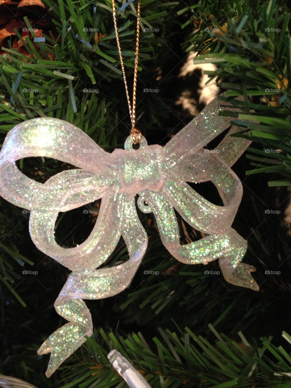 glass christmas crystal ribbon by ganjamanuk1