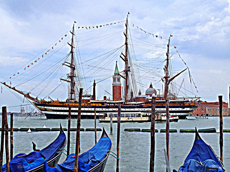 Vespucci in Venice. Nave scuola Vespucci