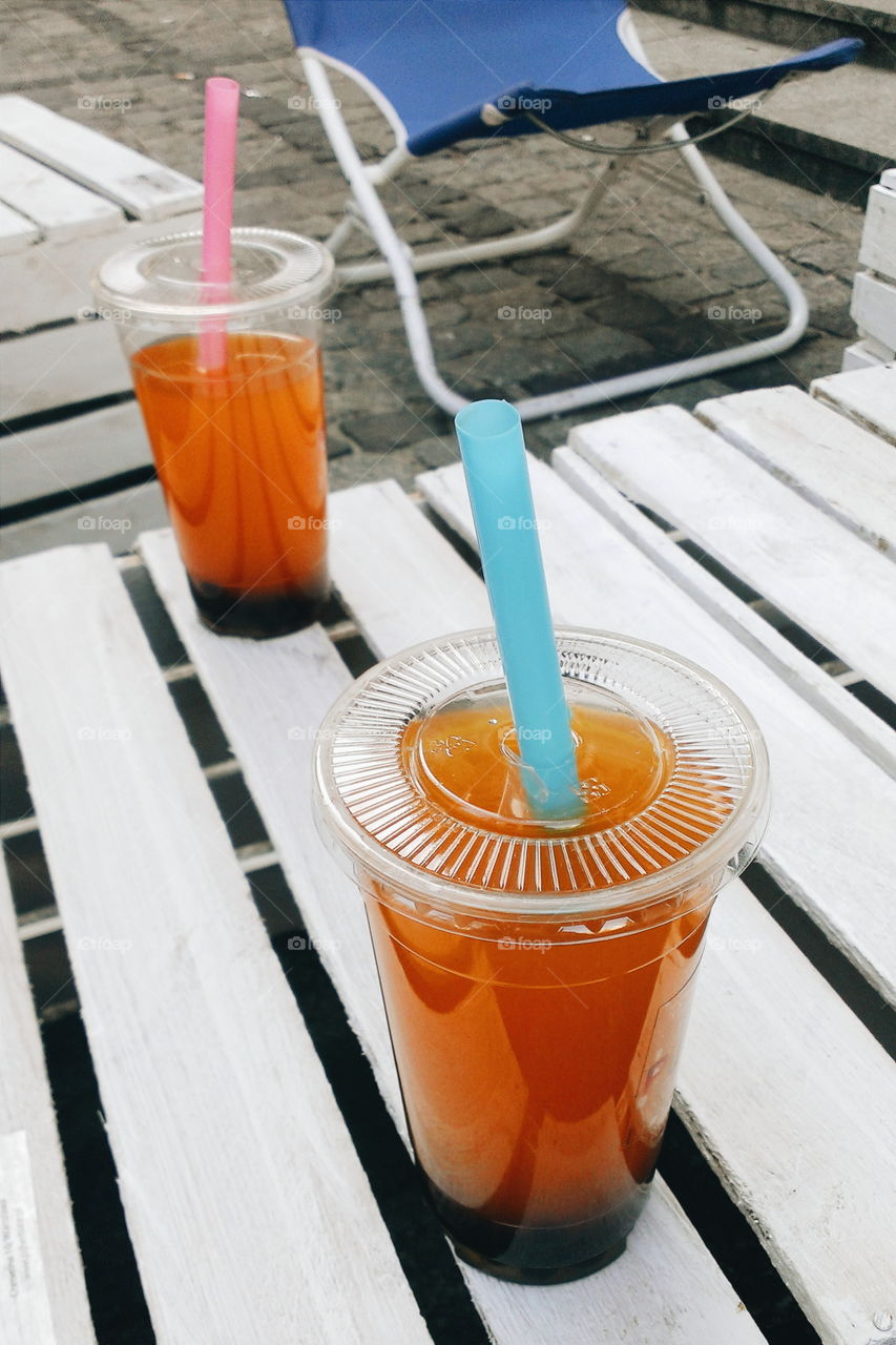 Bubble tea. Bubble tea