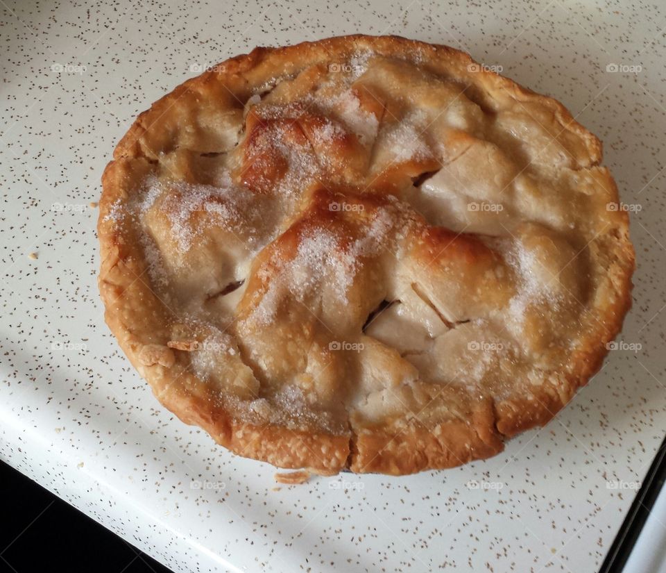 homemade apple pie. thanksgiving pie