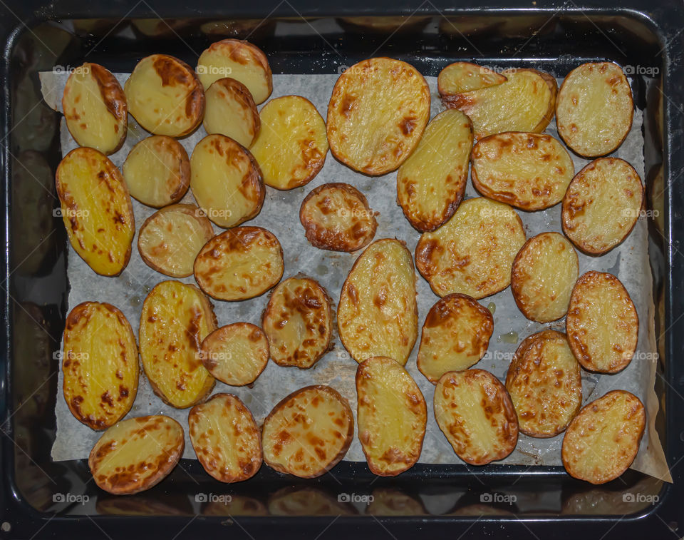 Baked potatoes