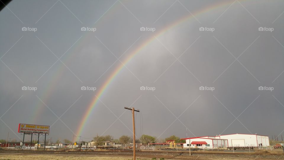 Double Rainbow in New Mexico