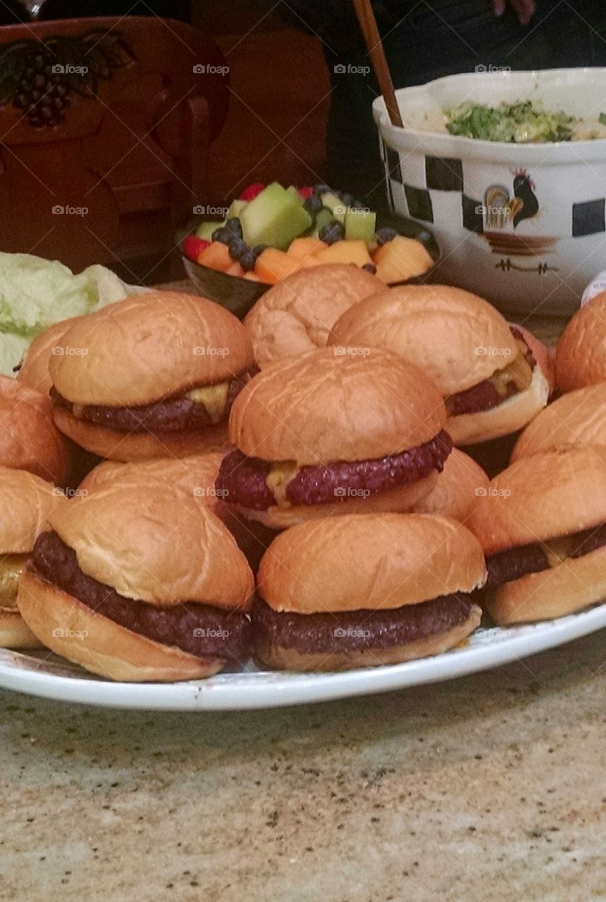 Be sure to thank the chef for these mouth- watering burgers!