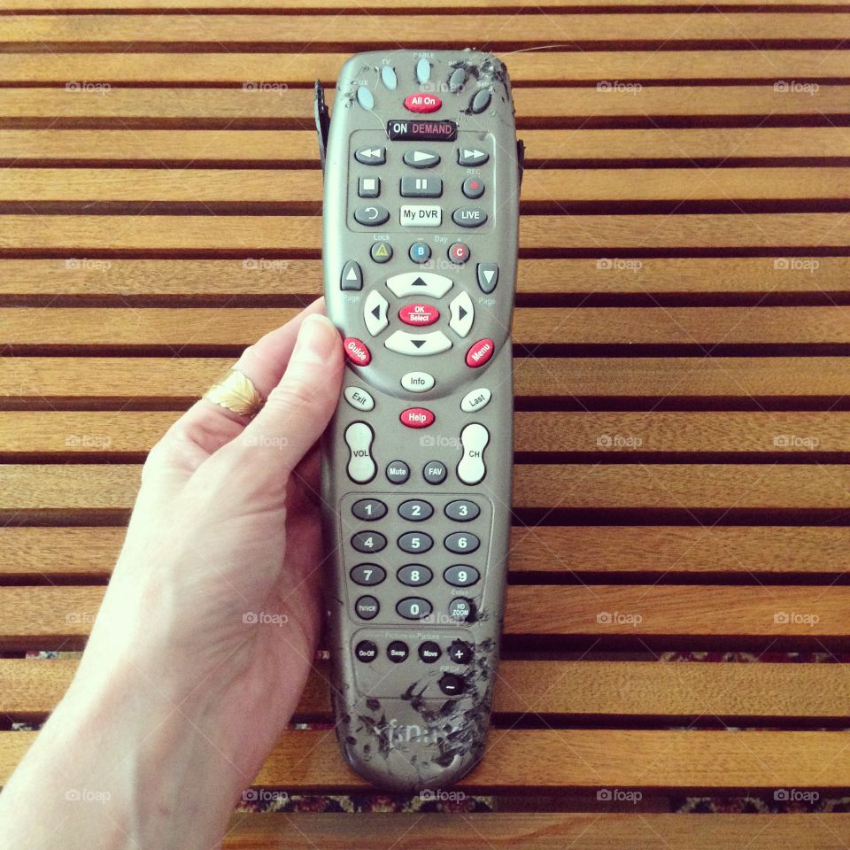 Destroyed remote controller 