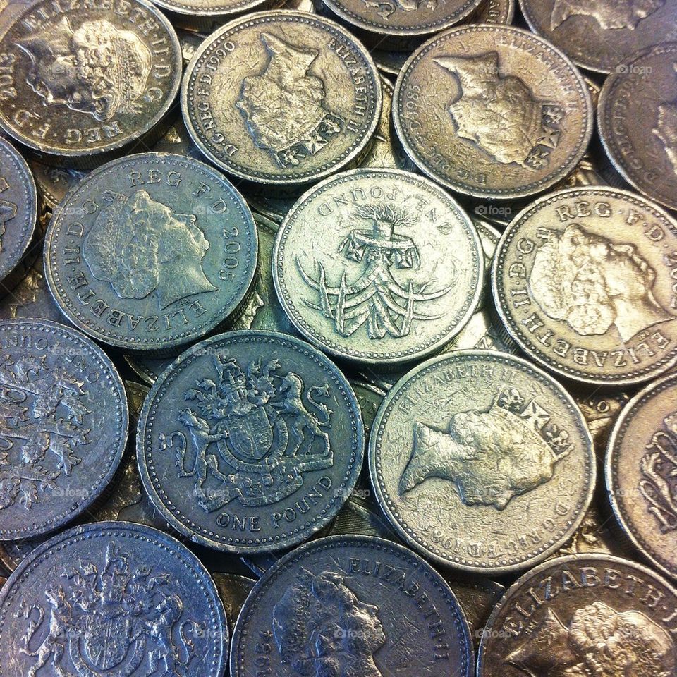 Pound coins