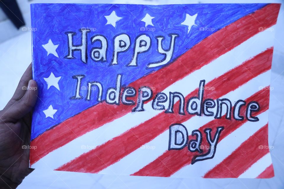 Celebrate nation holiday:happy independence day