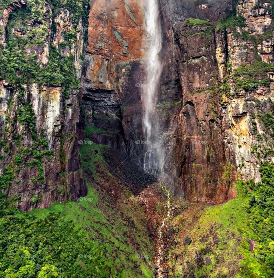 A beautiful and attractive view of a waterfall.