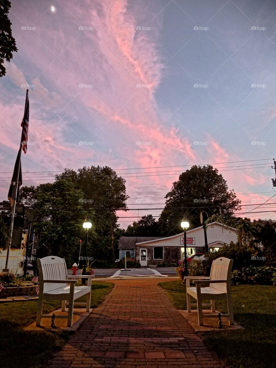 Village Park Wurtsboro NY Sunset