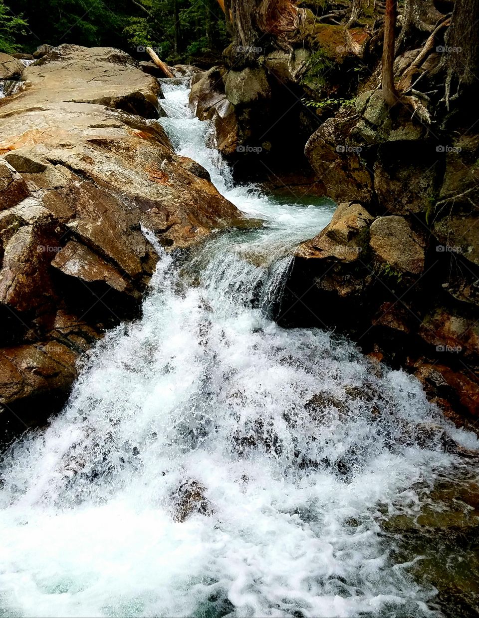 Rapid waterfall