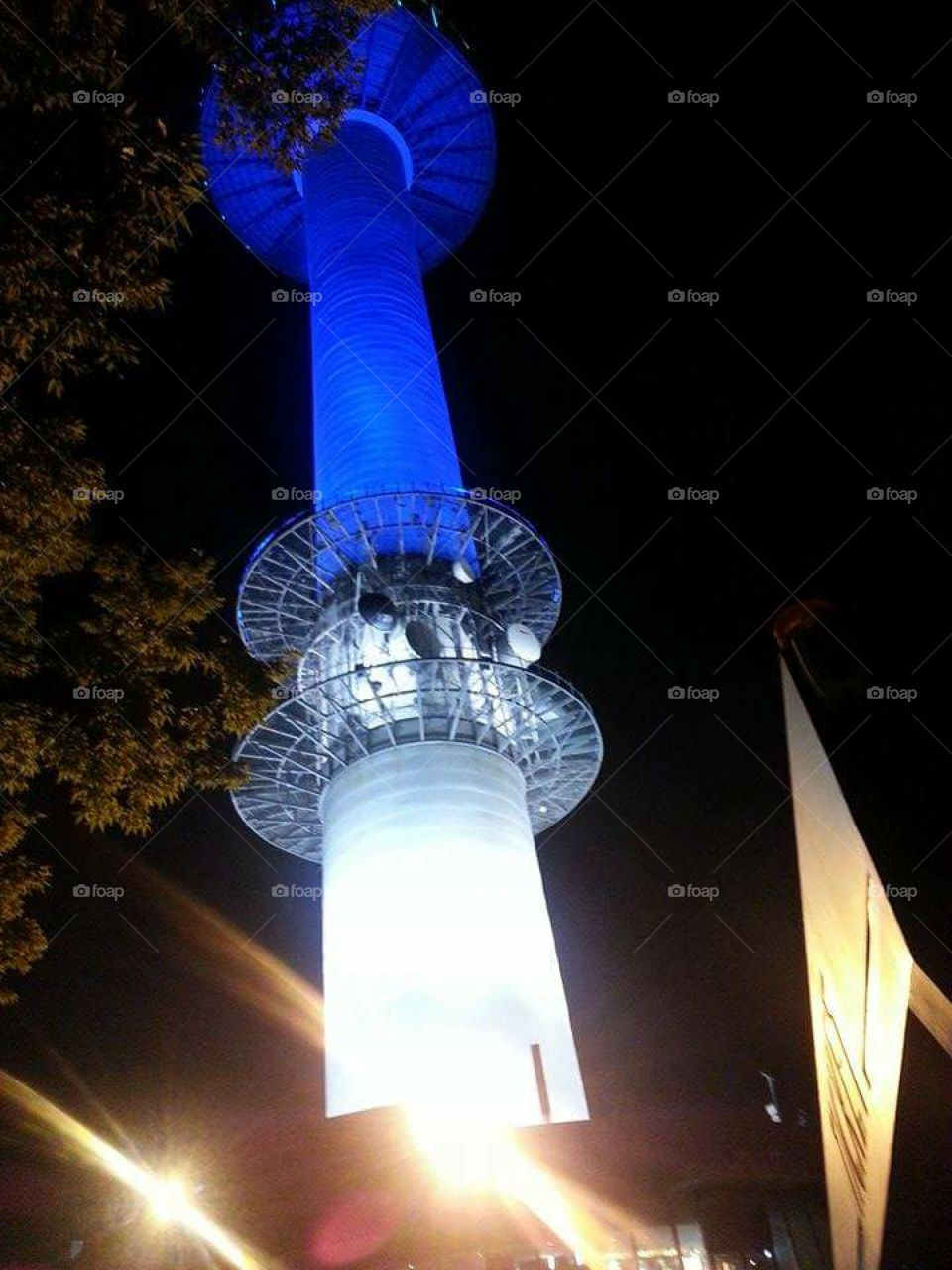 Lighting tower in Korea