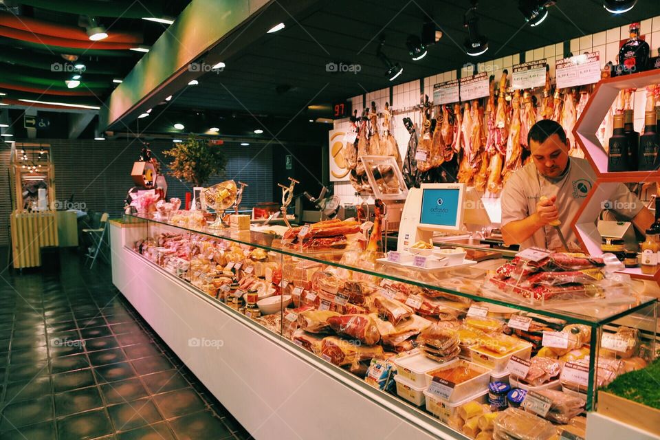 Spanish meat products in Madrid