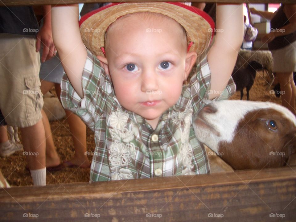 Toddler boy @ county fair