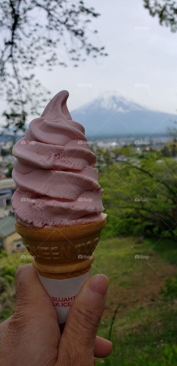 Mount Fuji ice cream