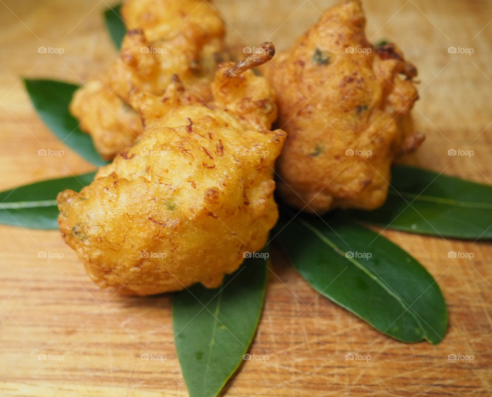 Cod fritters