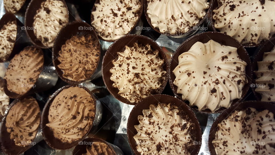 Close-up of sweet pastries