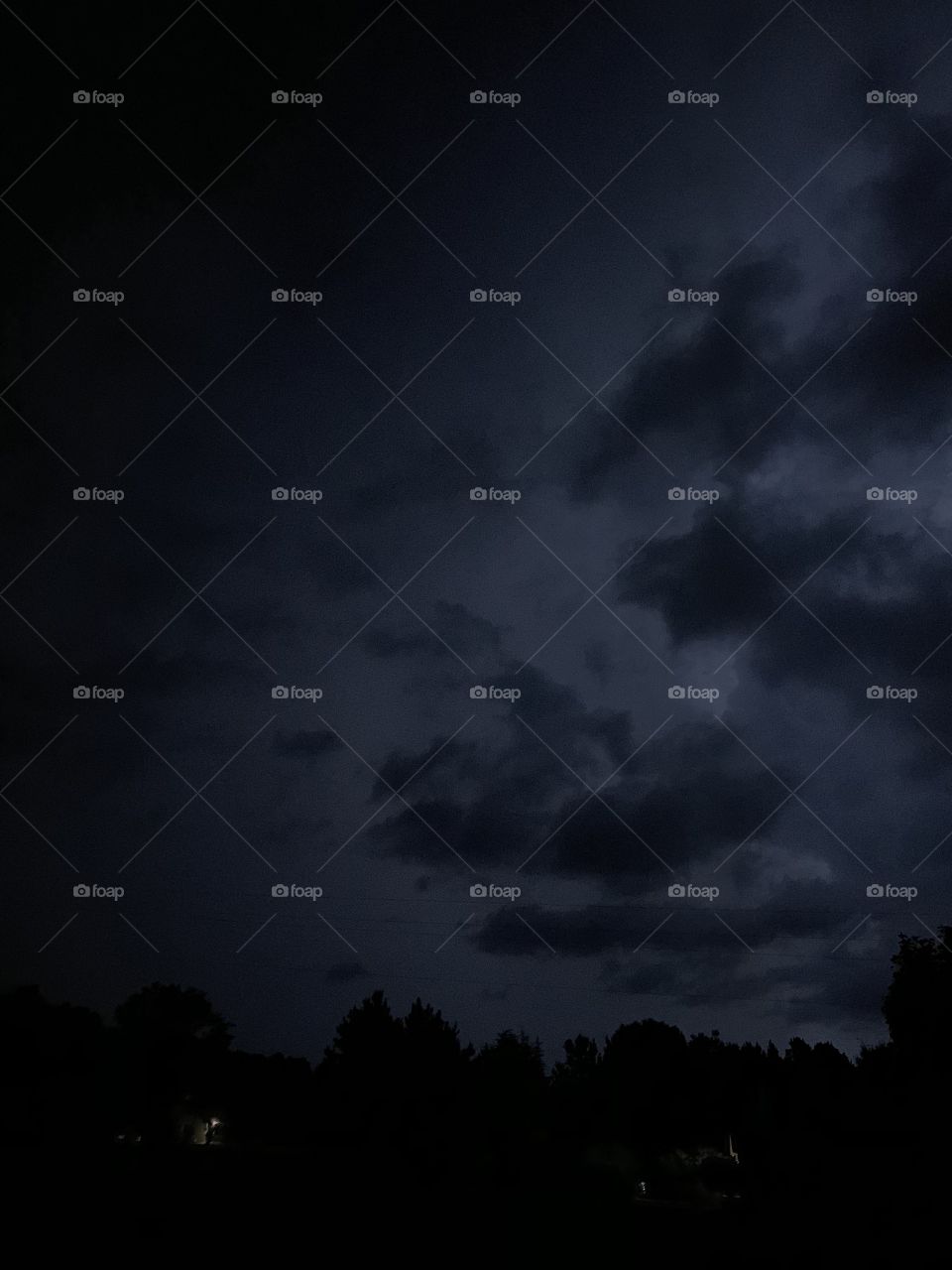 Carolina Stormy Night-lightning flash