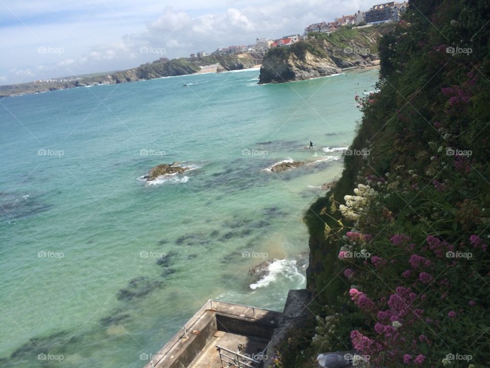 Newquay cliff side 