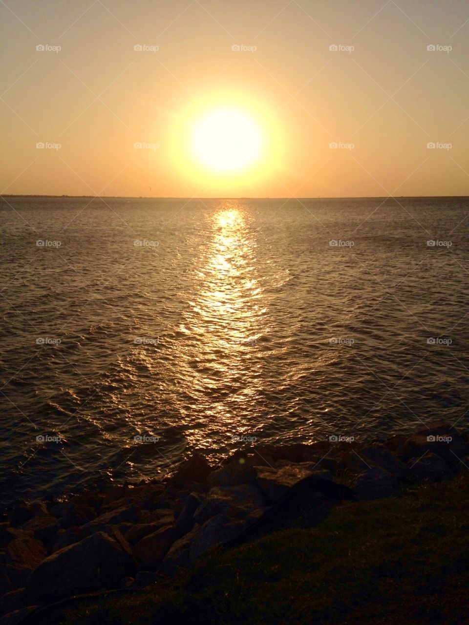 Sunset at Lake Hefner