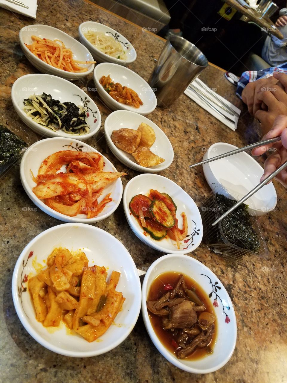 Korean food lunch