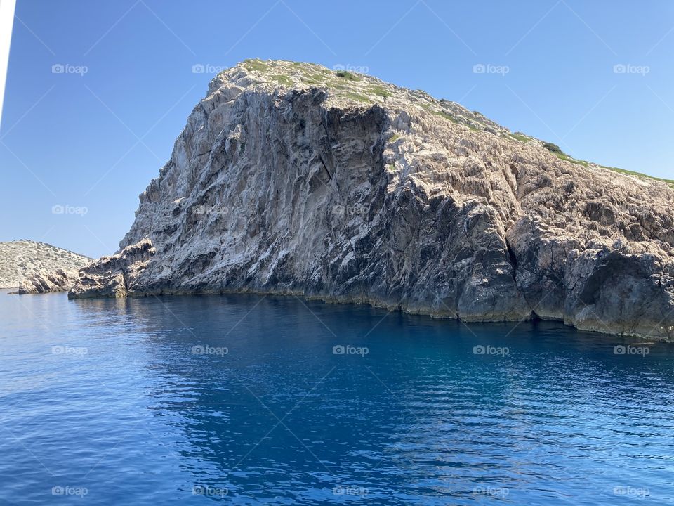 Cliff in Kornati,Croatia