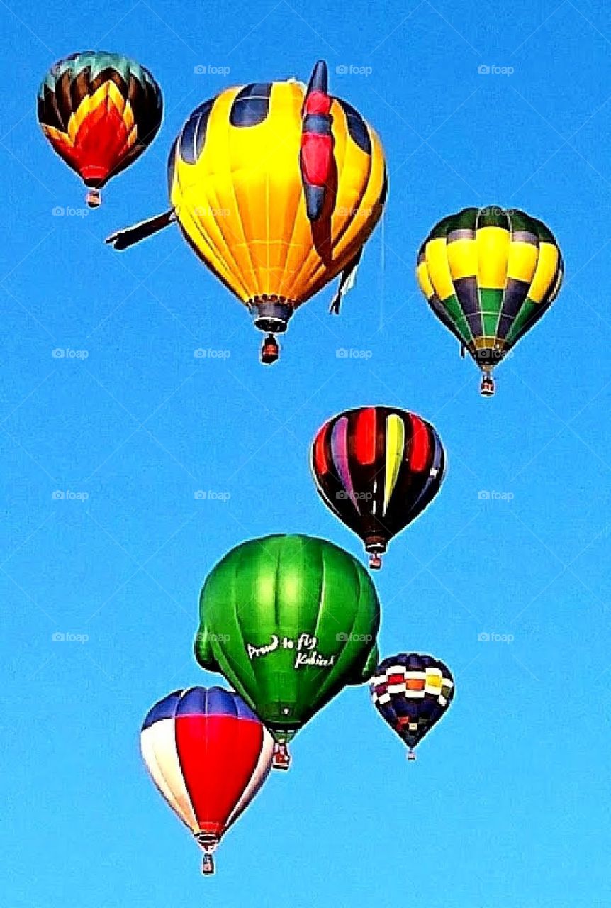 Hot air balloons