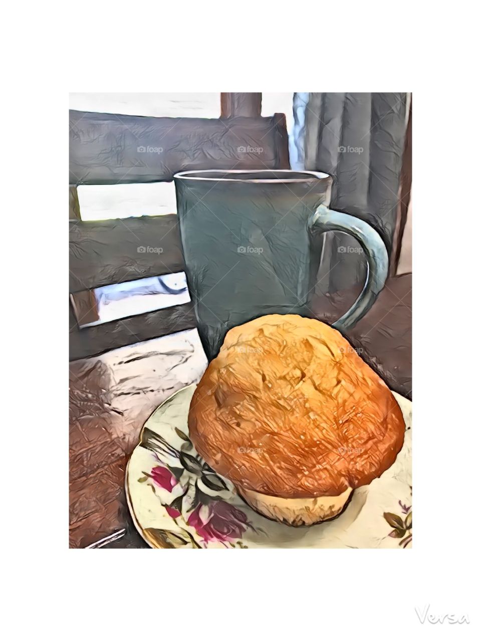 Muffin and coffee