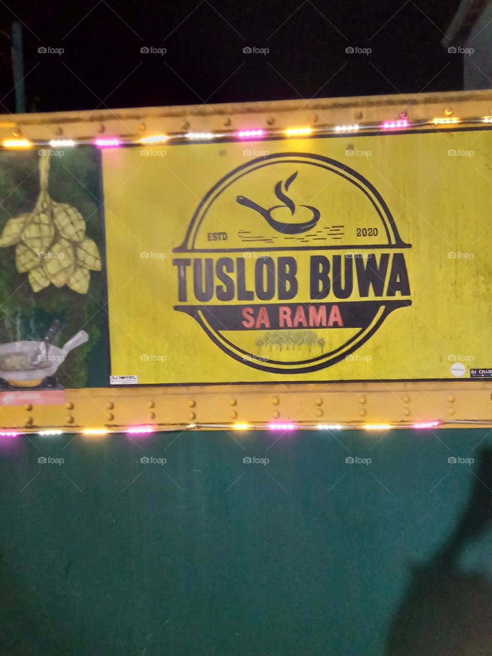 #NIGHTPHOTO,,,  THE NAME OF THE CARENDEREIA,, ESPECIALIZING HANGING RICE WITH FAMOUS TUSLOB BUWA