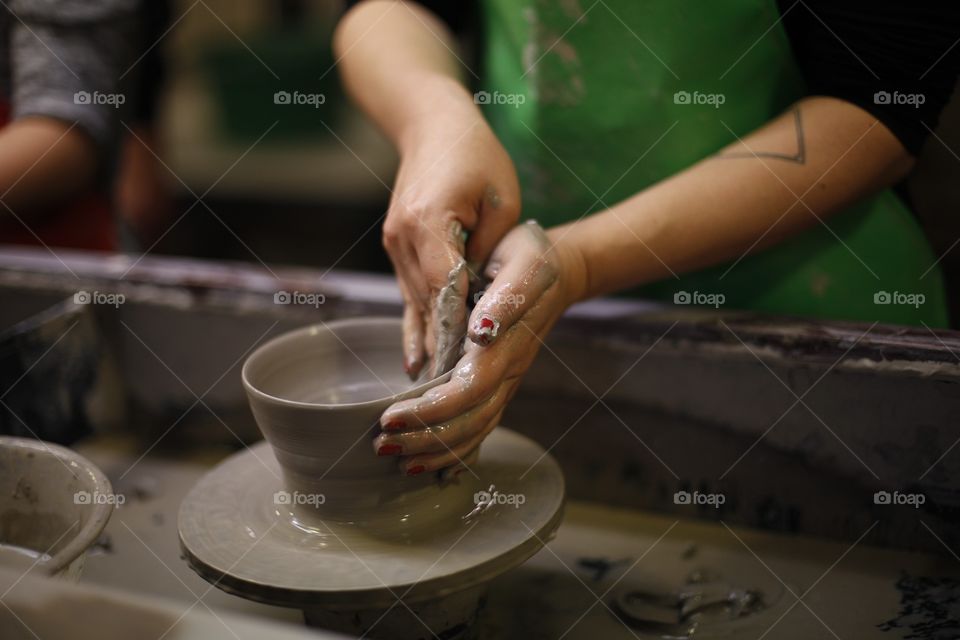 throwing pottery at wedgewood