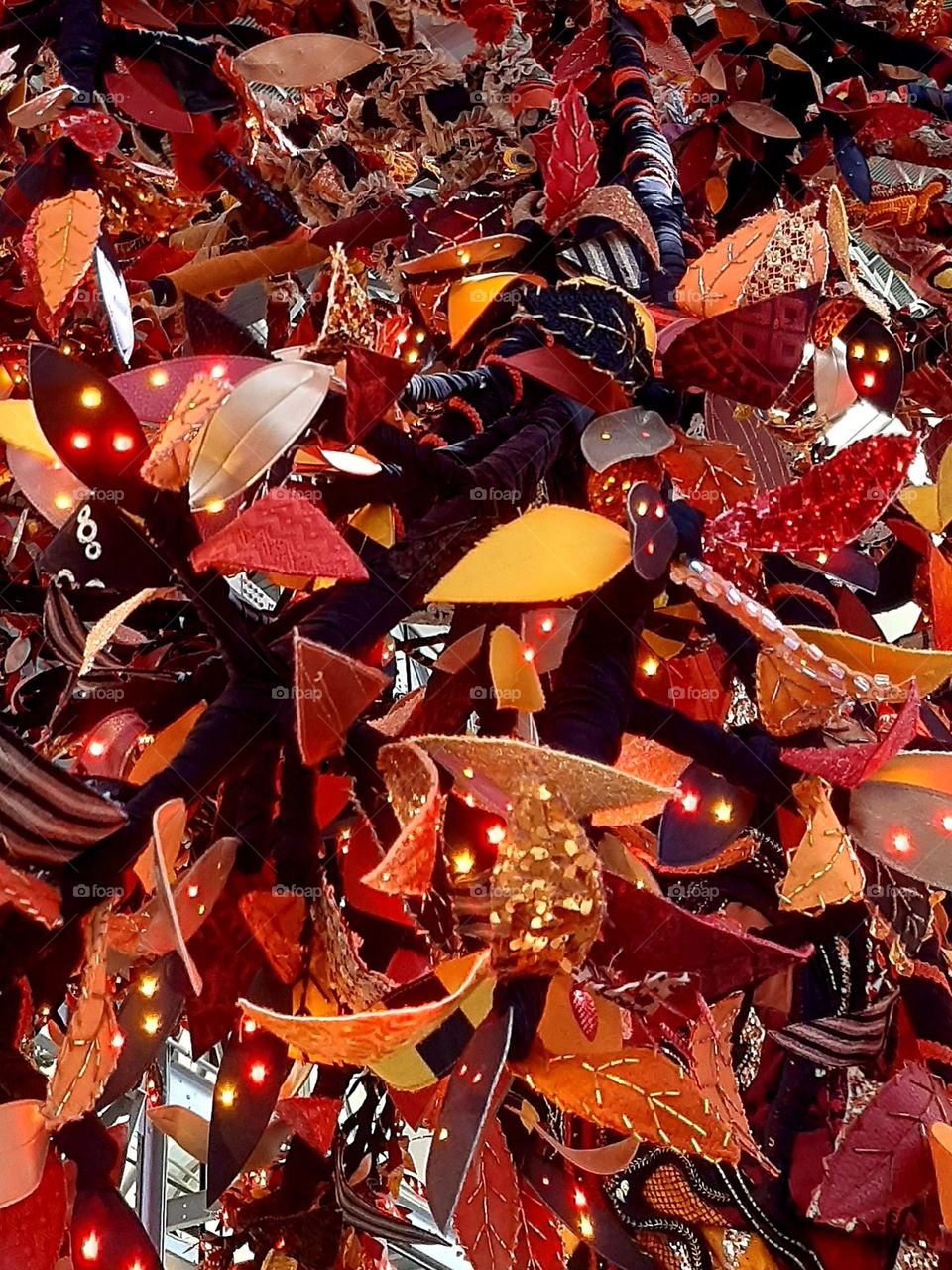 Cloth Tree Art Detail