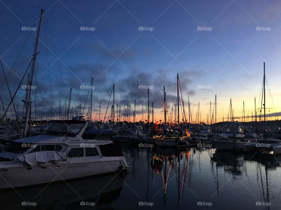 Prepping for San Diego Bay Parade Of Lights