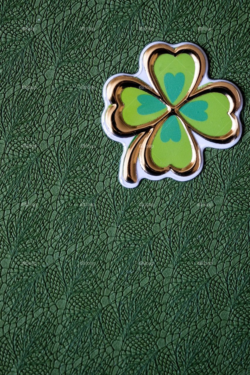 Shamrock With Green Background, St. Patrick’s Day Celebration 