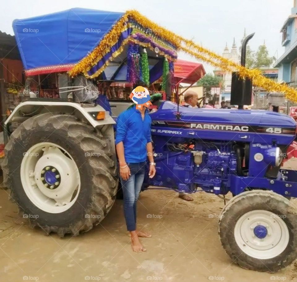 A most beautiful and attractive new tractor.