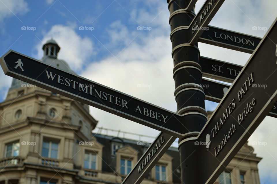 London street sign 