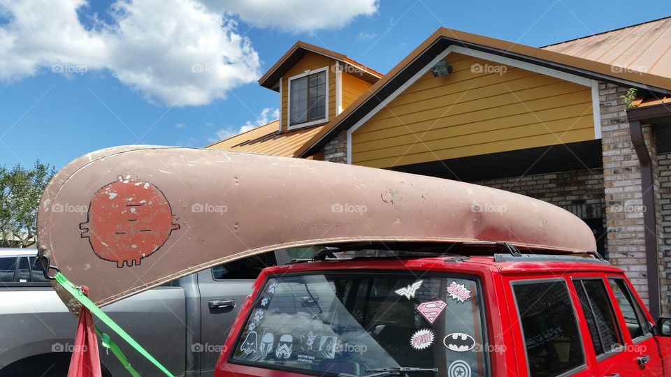 canoe, old truck, let's get fishing!