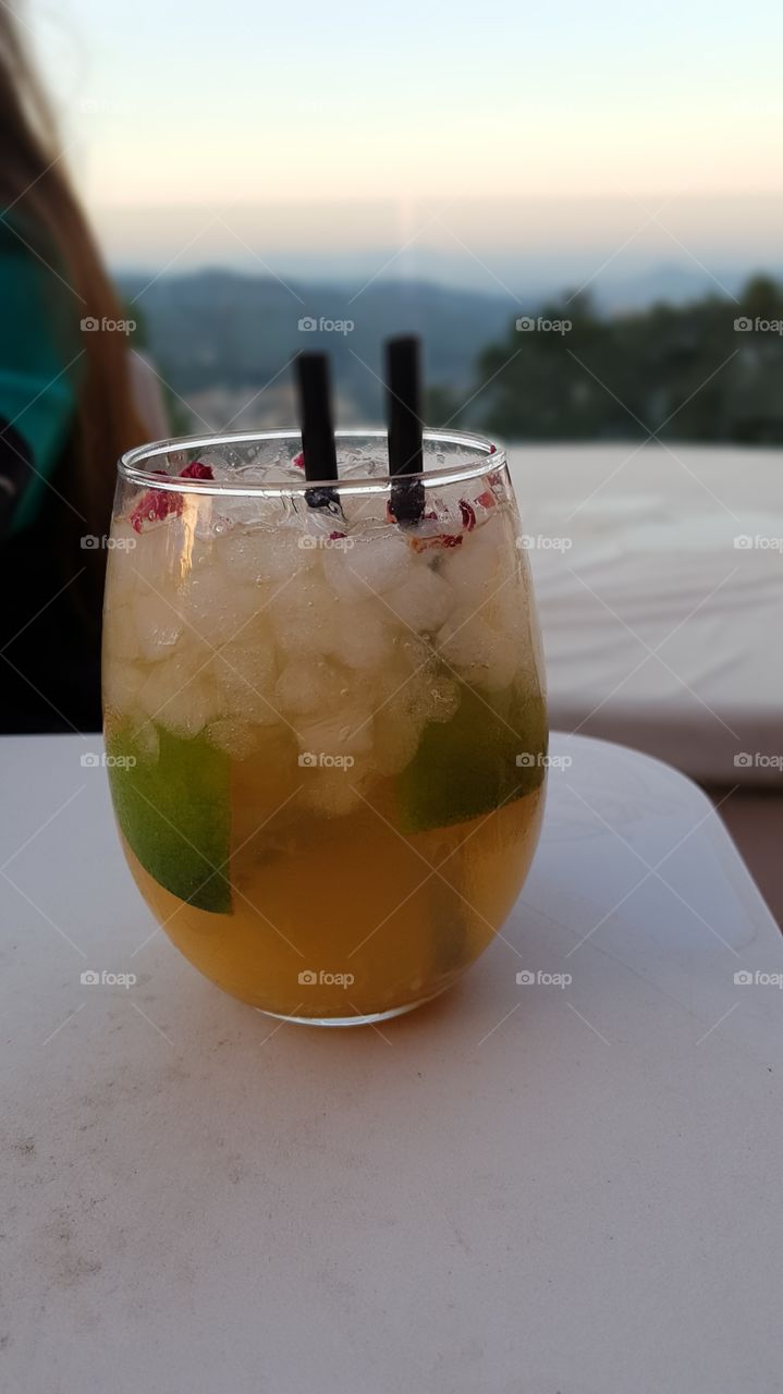 Clase-Up of a cocktail 