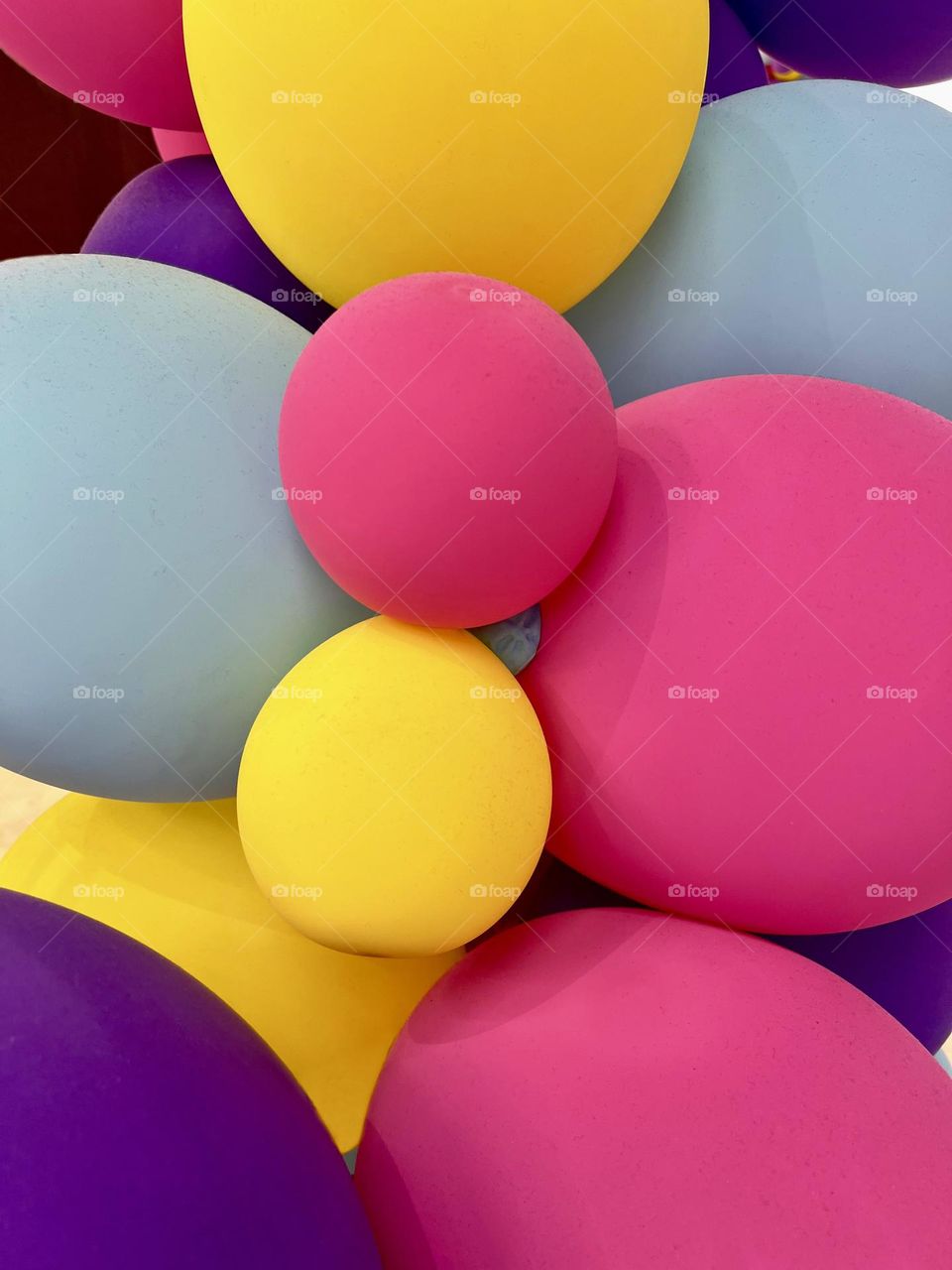 Multicolored, bright balloons. Background. Abstraction
