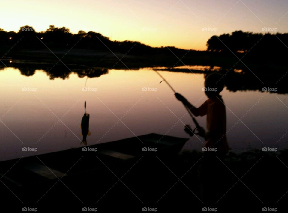 lake life. catch of the day