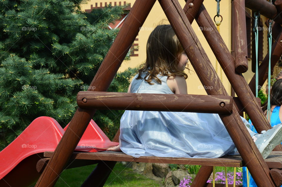 Girl in the playground