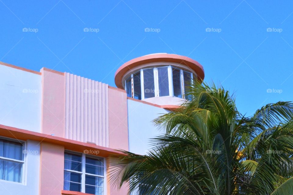 Art Deco building on South Beach, Miami, Florida